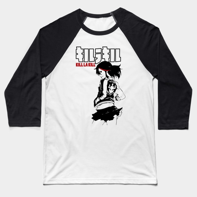 Ryuko Matoi Kill La Kill anime and manga Baseball T-Shirt by oncemoreteez